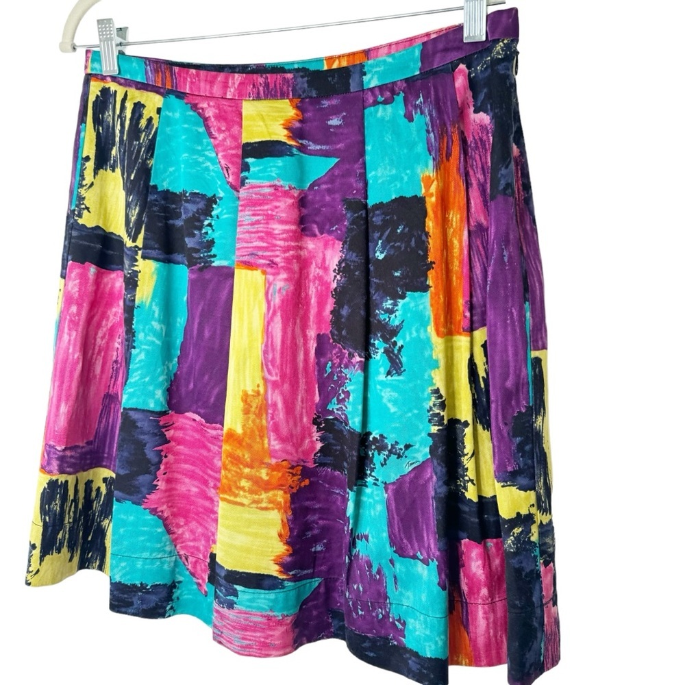 Trina Turk colorful, watercolor lined skirt, style 286321 Size 8